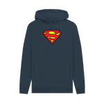 Navy Printed Hoody Front