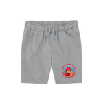 Athletic Grey Printed Mens Shorts Front