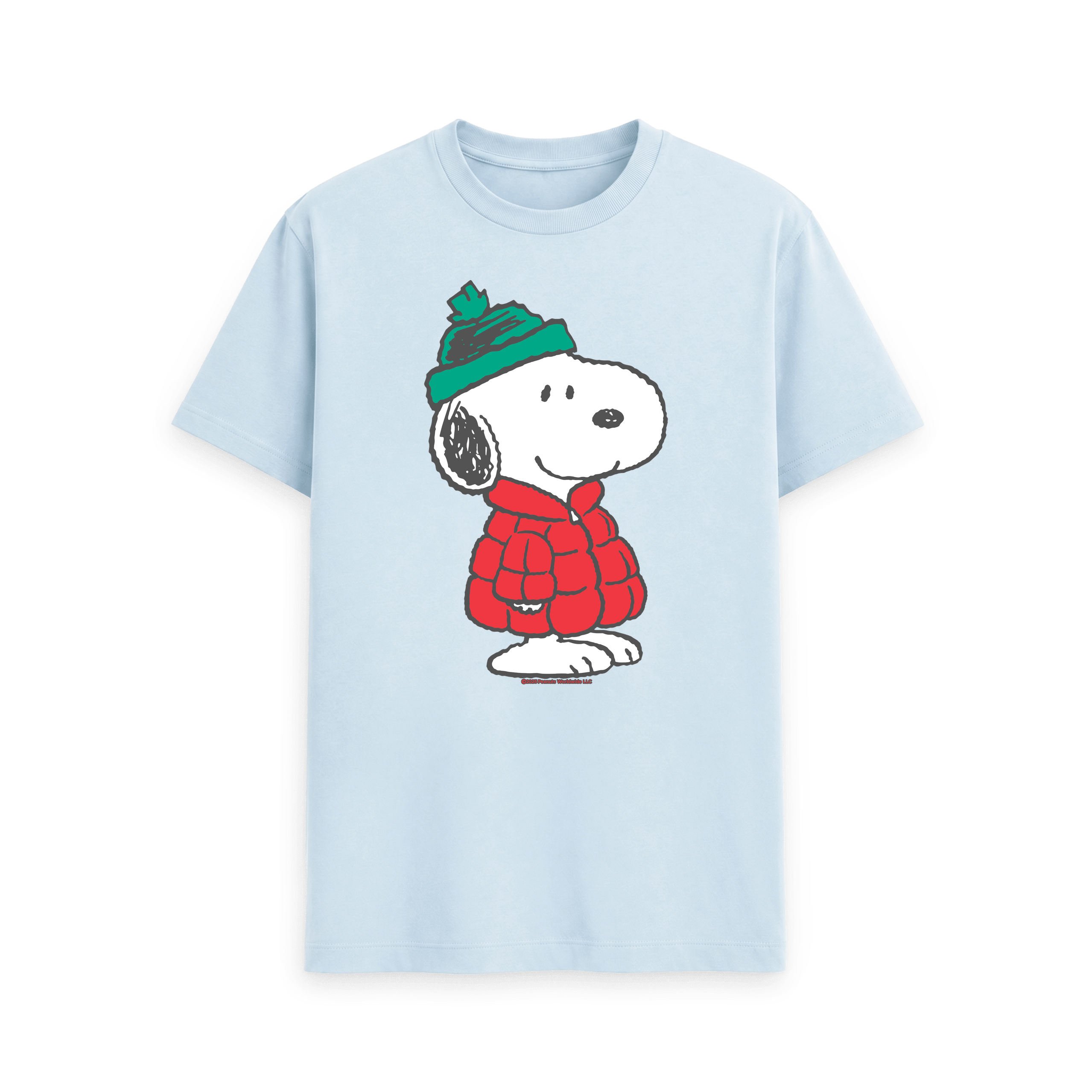 Sky Blue Printed T-shirt Front