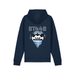 French Navy Printed Hoody Back