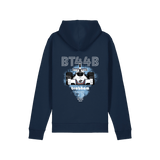 French Navy Printed Hoody Back