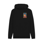 Black Printed Hoody Front