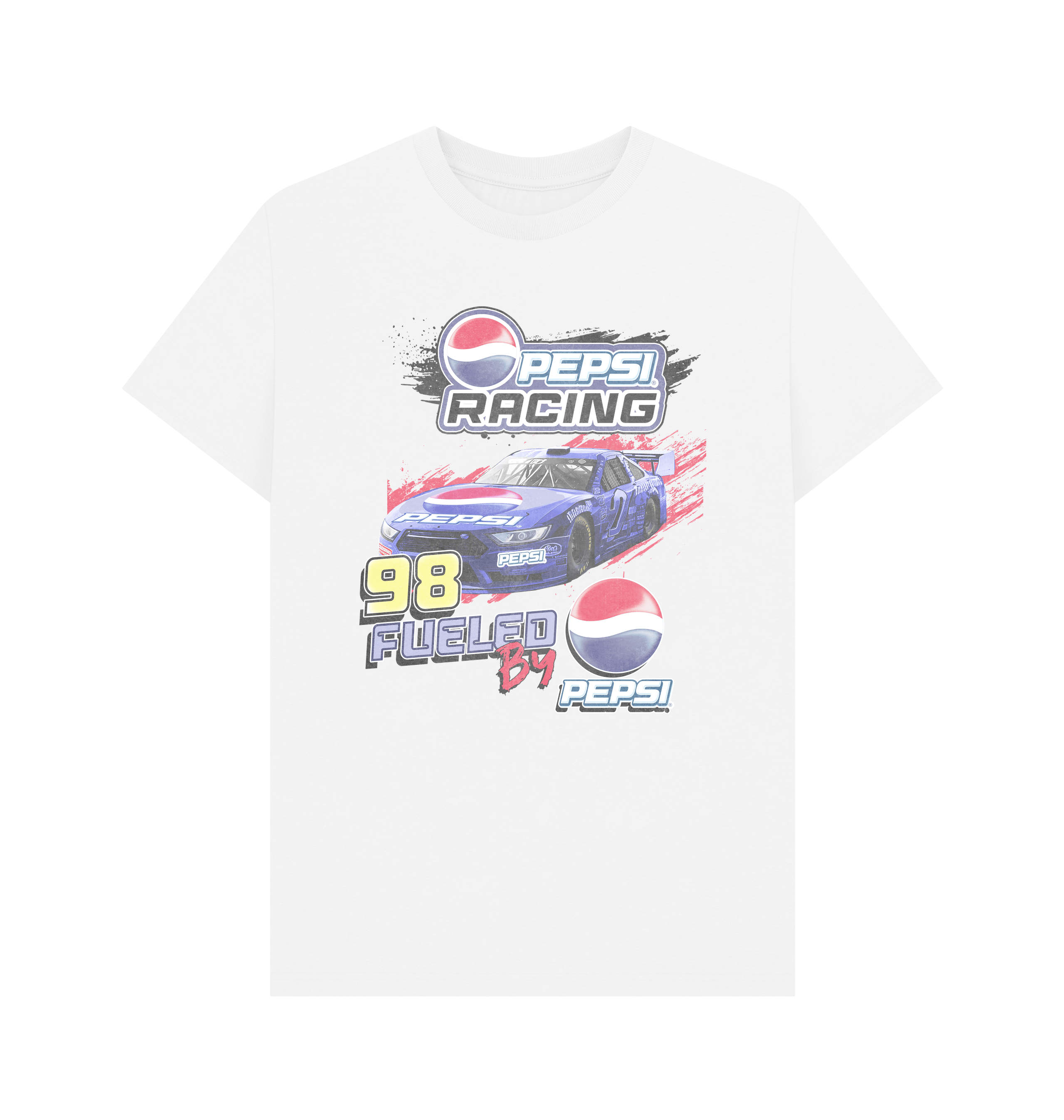 White Printed T-shirt Front
