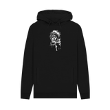 Black Printed Hoody Front