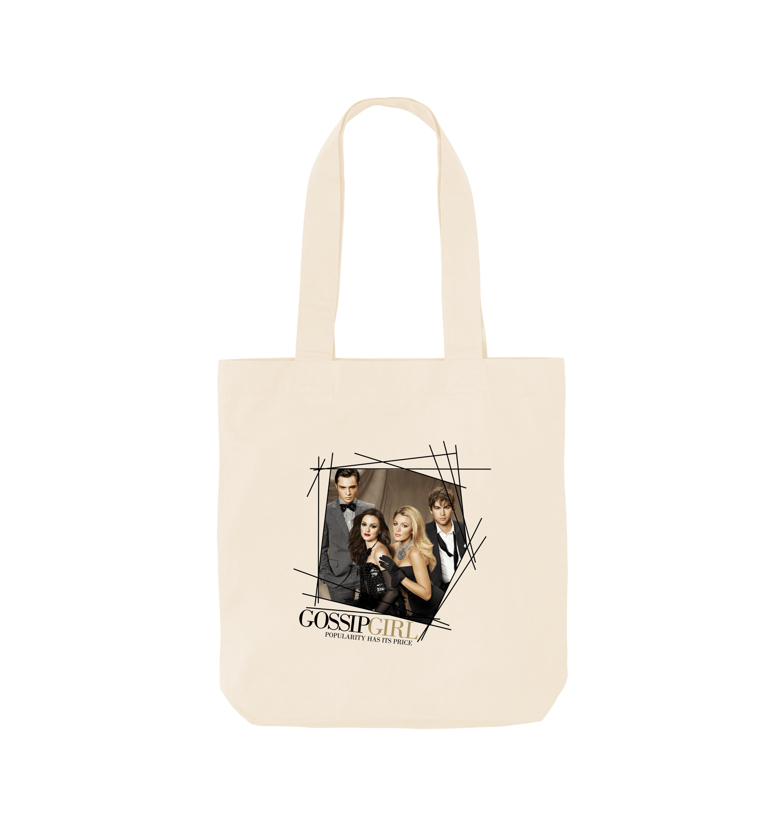 Natural Printed Bag Front