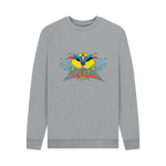 Light Heather Printed Sweater Front