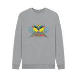 Light Heather Printed Sweater Front