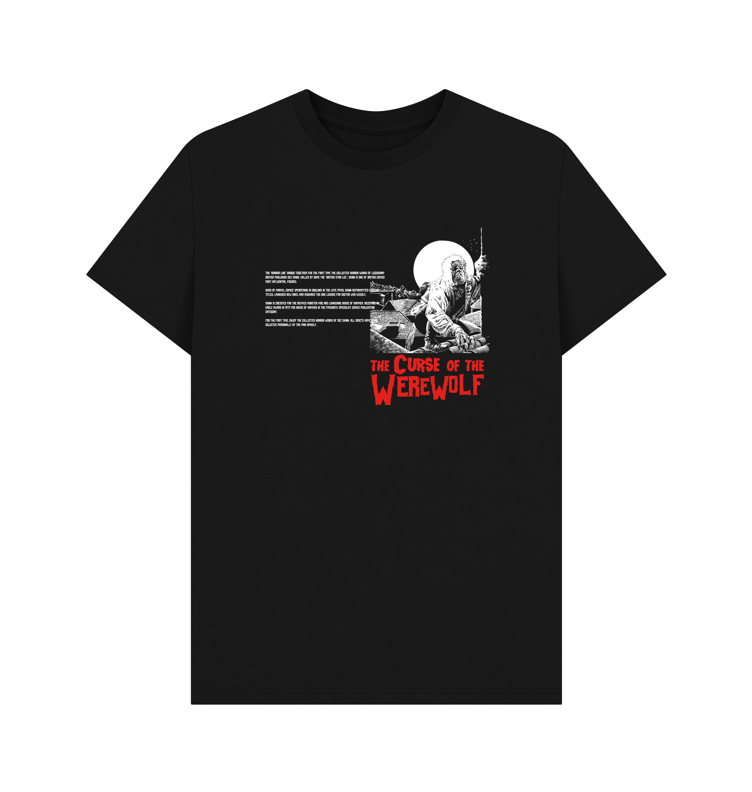 Black Printed T-shirt Front