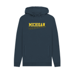 Navy Printed Hoody Front