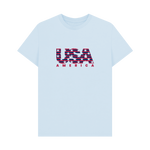 Sky Blue Printed T-shirt Front