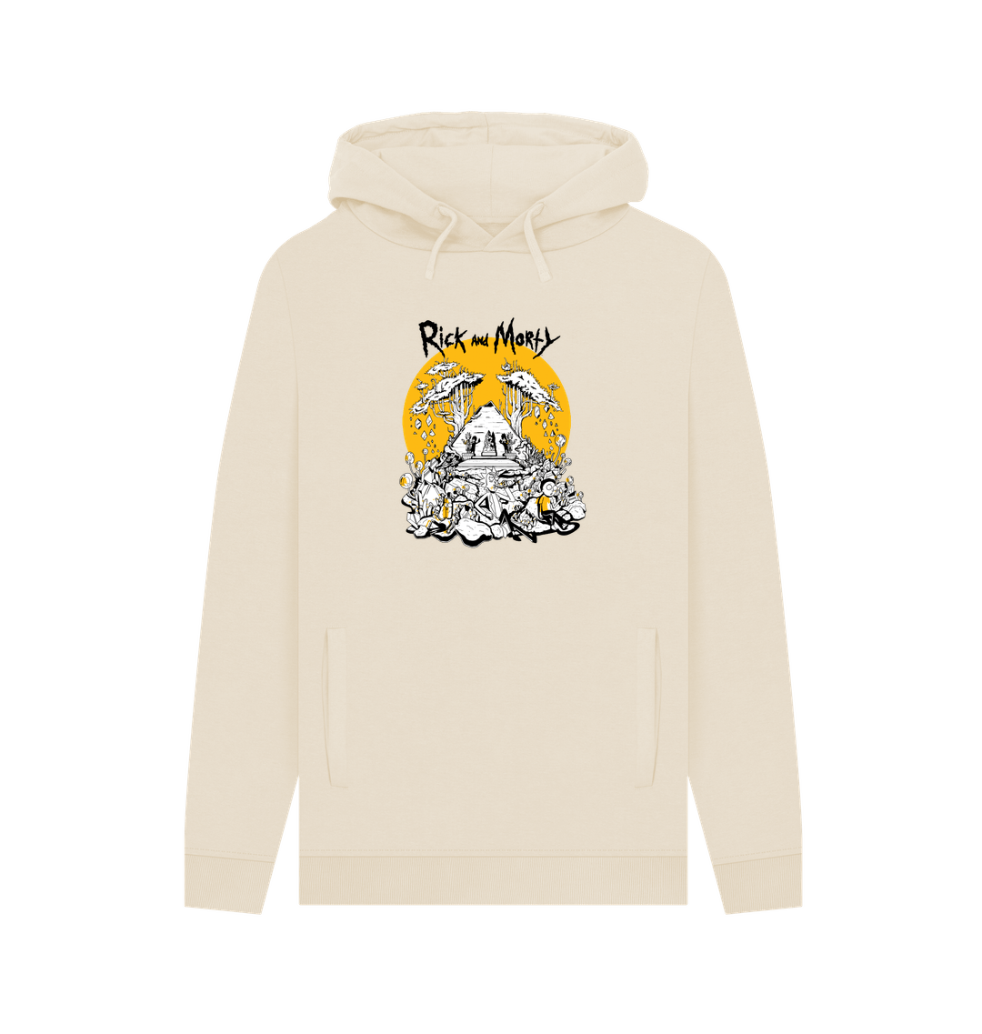 Oat Printed Hoody Front