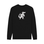 Black Printed Sweater Front