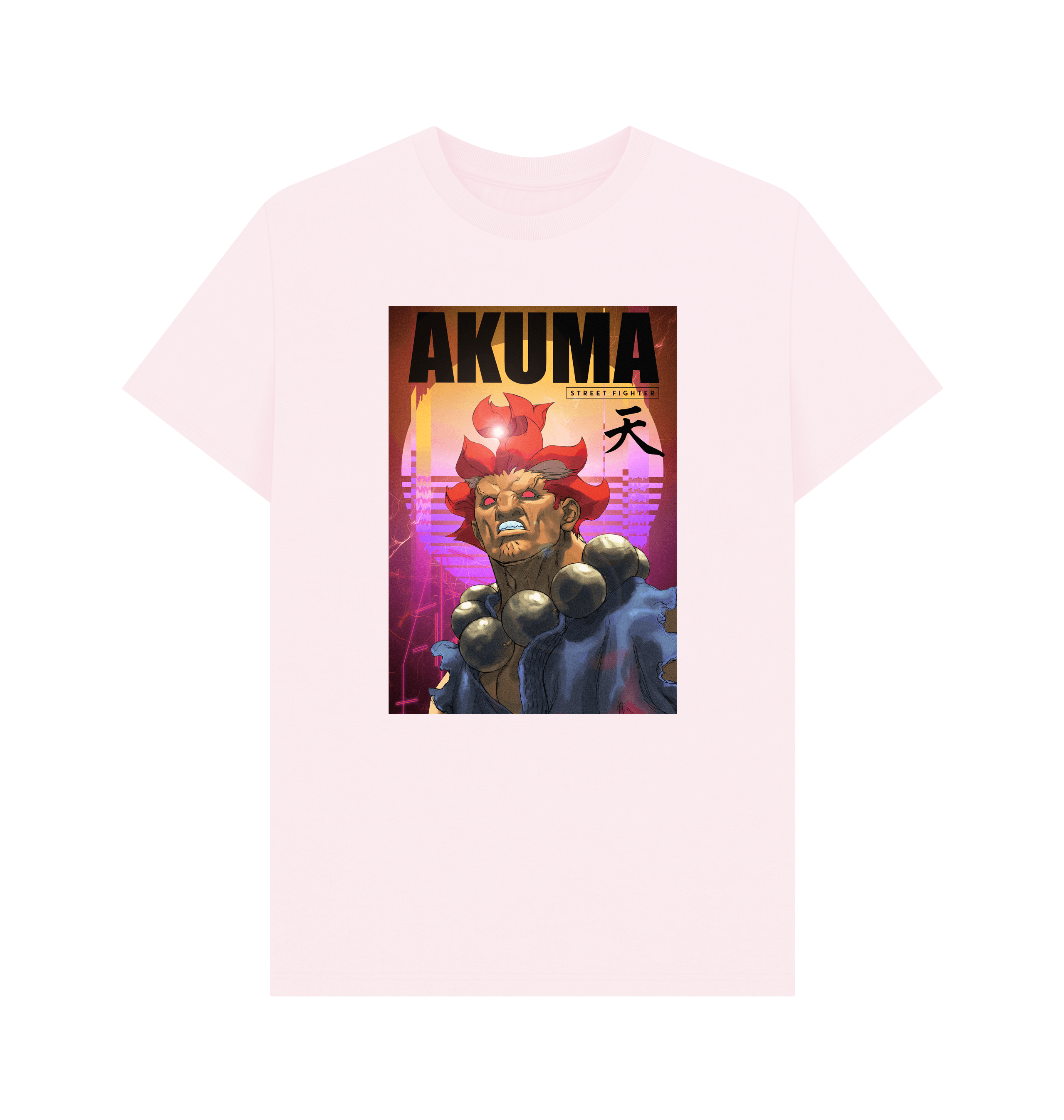 Pink Printed T-shirt Front