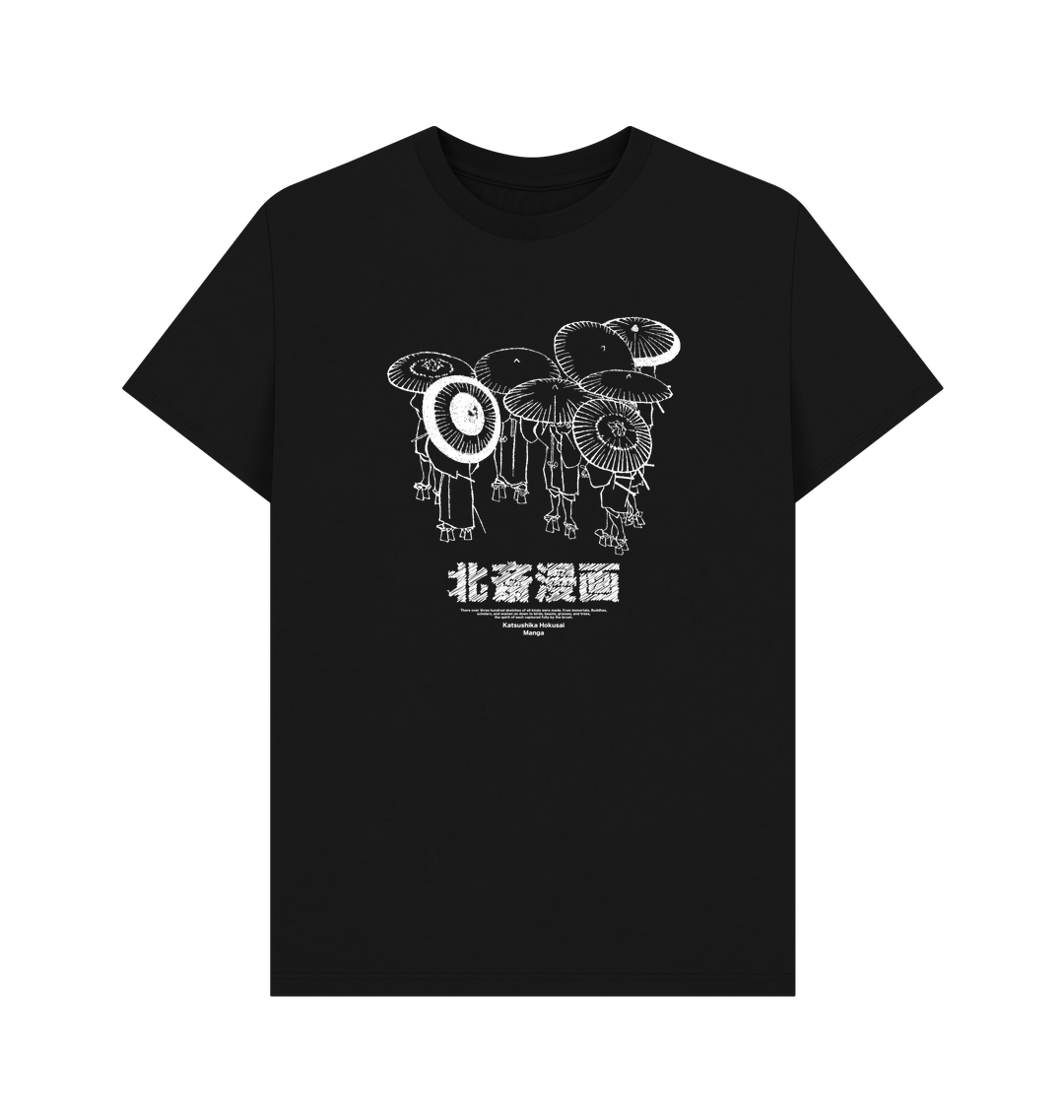 Black Printed T-shirt Front