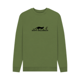 Khaki Printed Sweater Front