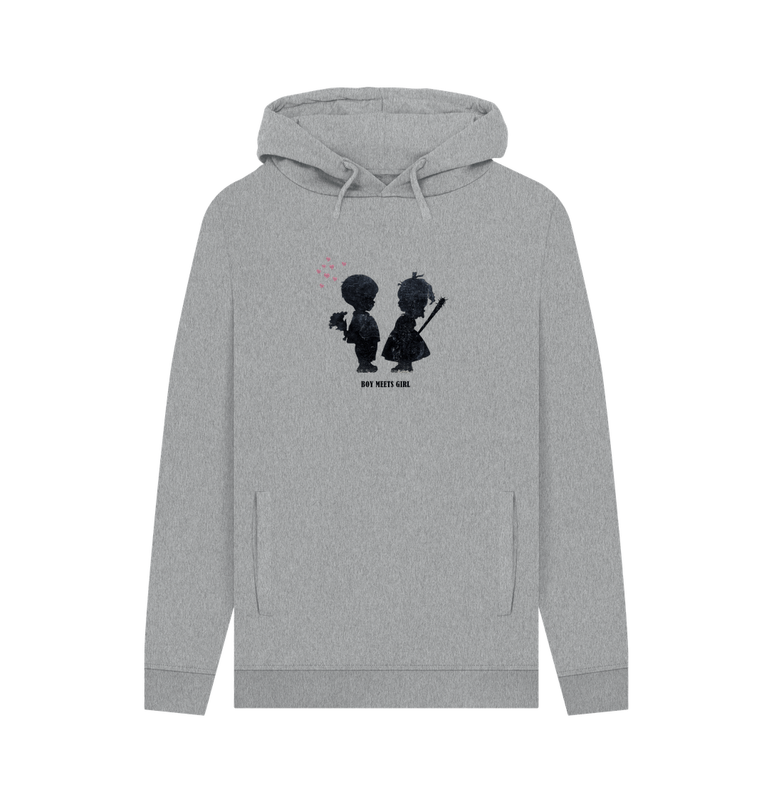 Light Heather Printed Hoody Front