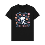 Black Printed T-shirt Front