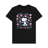 Black Printed T-shirt Front