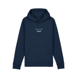 French Navy Printed Hoody Front