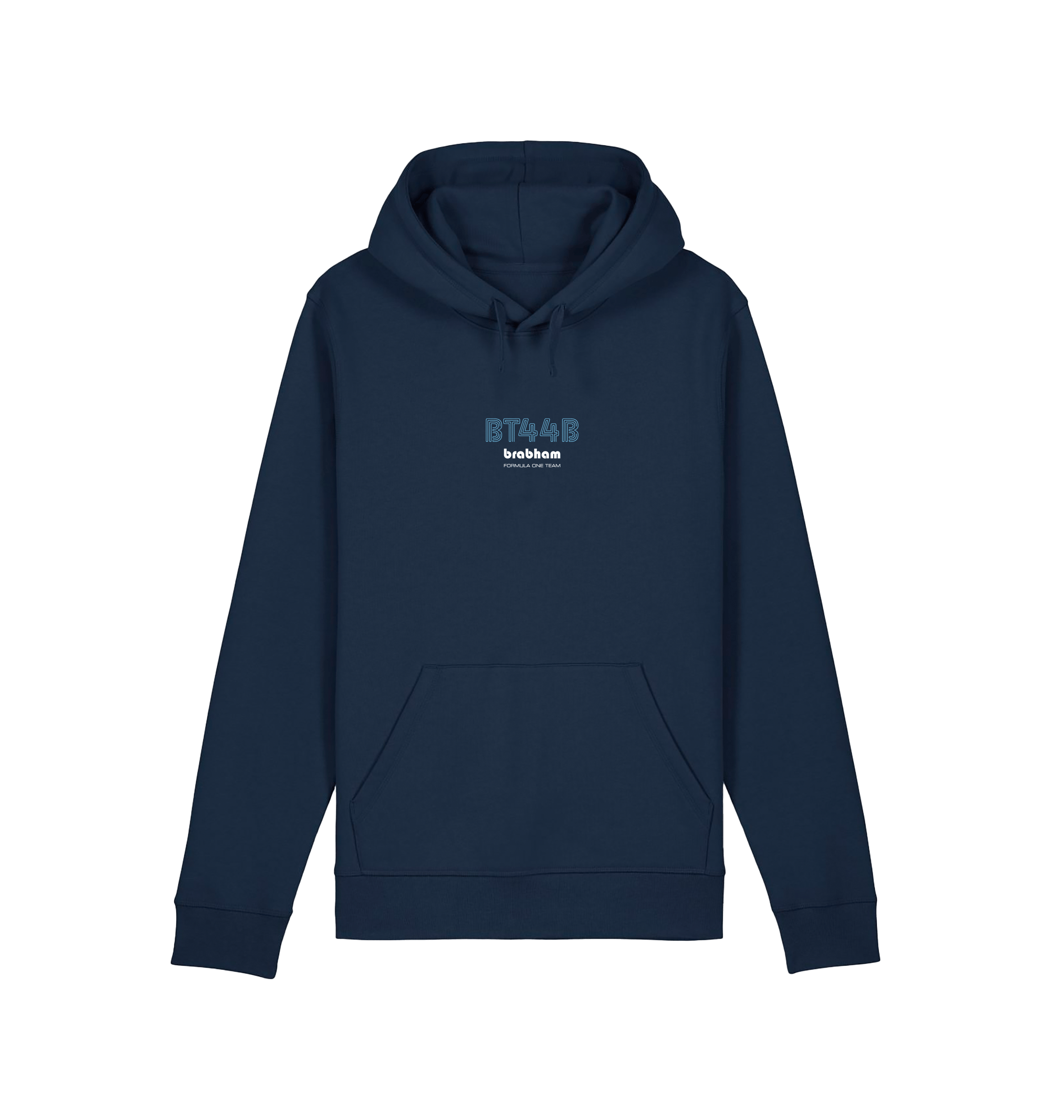 French Navy Printed Hoody Front