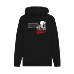 Black Printed Hoody Front