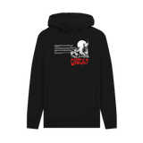 Black Printed Hoody Front