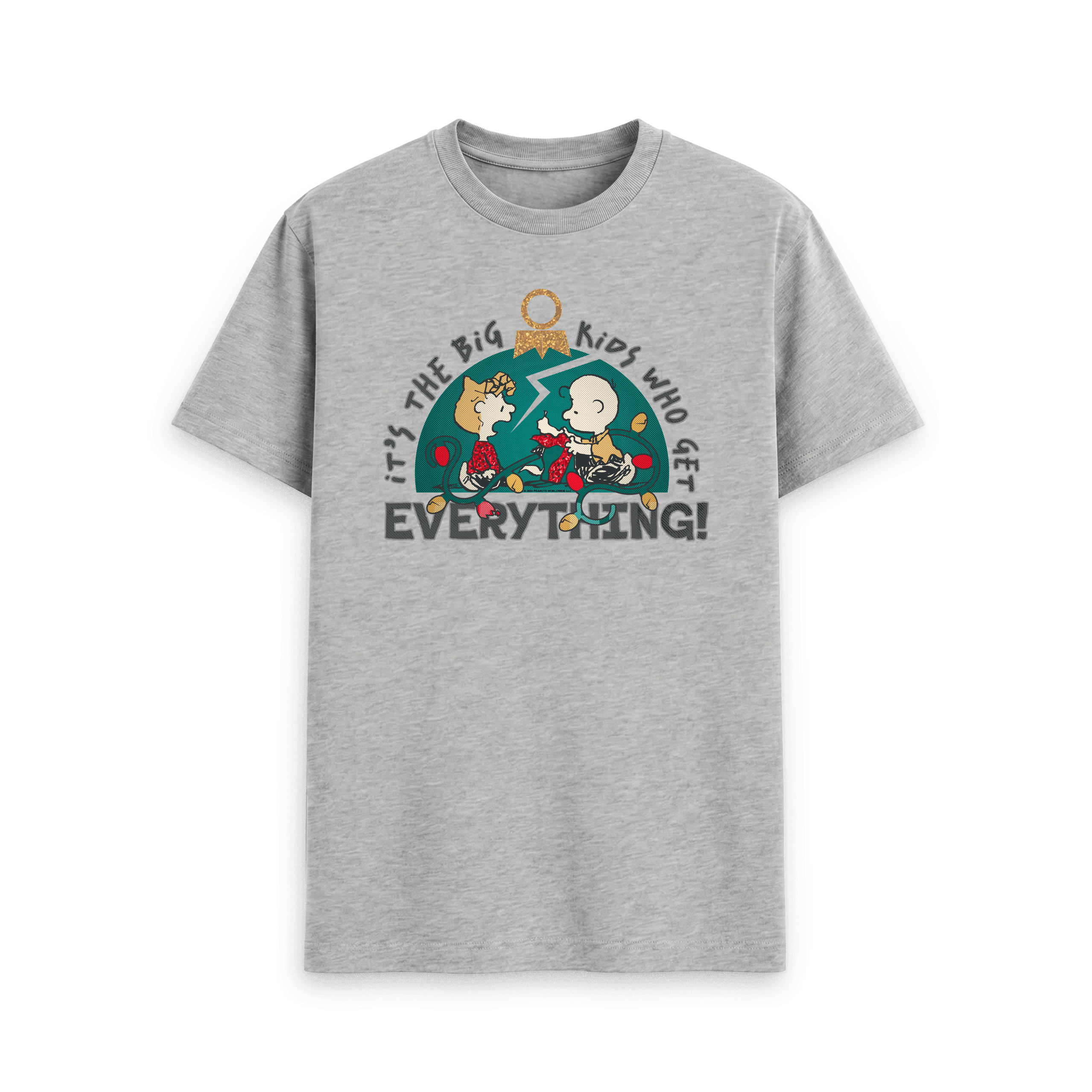 Athletic Grey Printed T-shirt Front