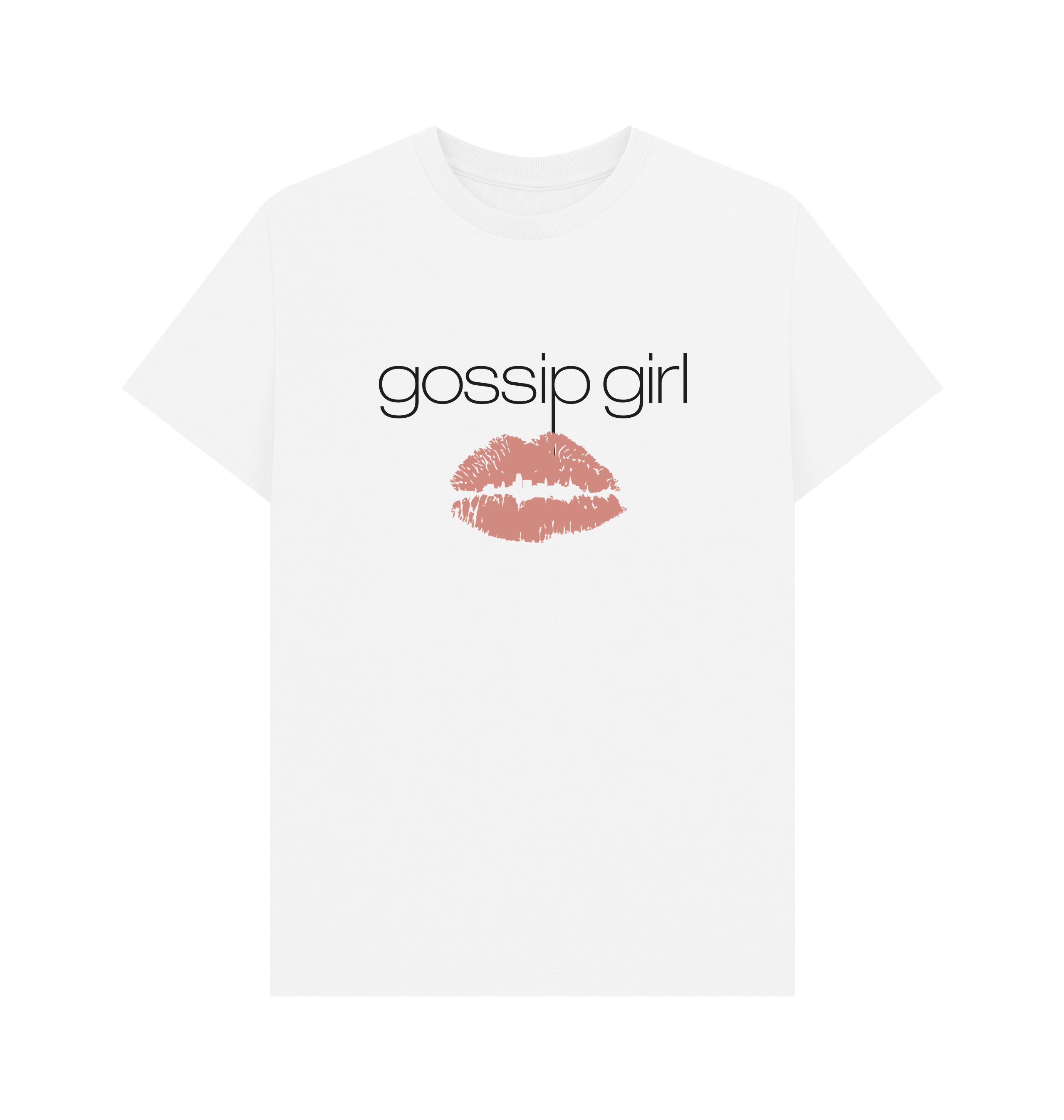 White Printed T-shirt Front