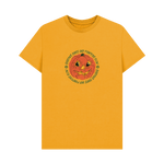 Mustard Printed T-shirt Front