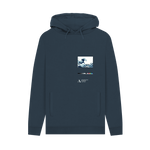 Navy Printed Hoody