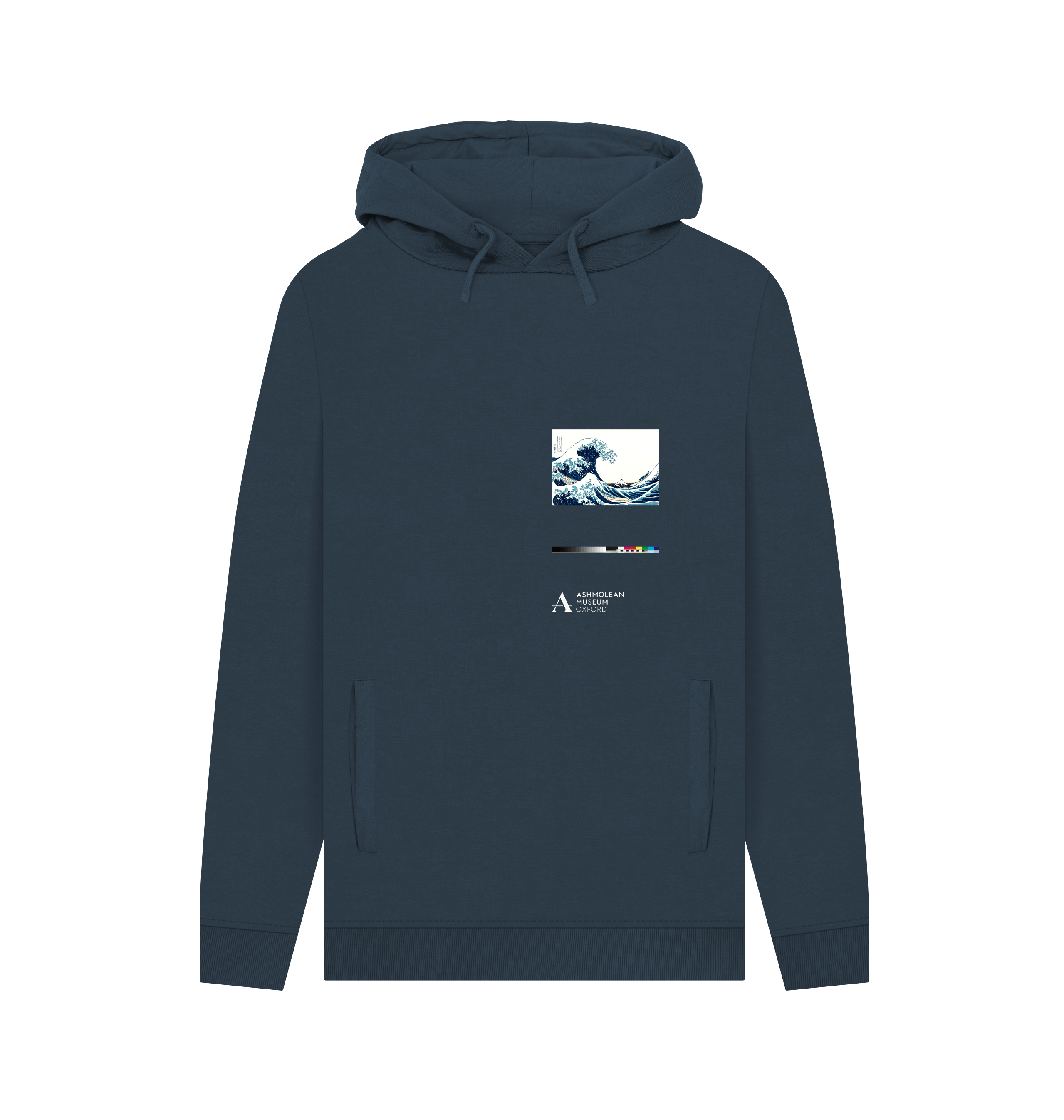 Navy Printed Hoody