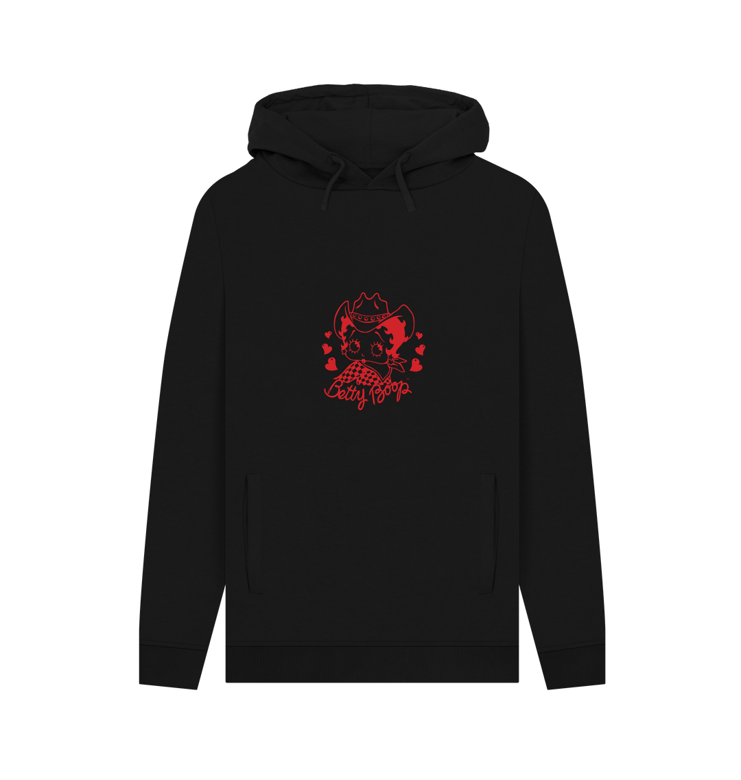 Black Printed Hoody
