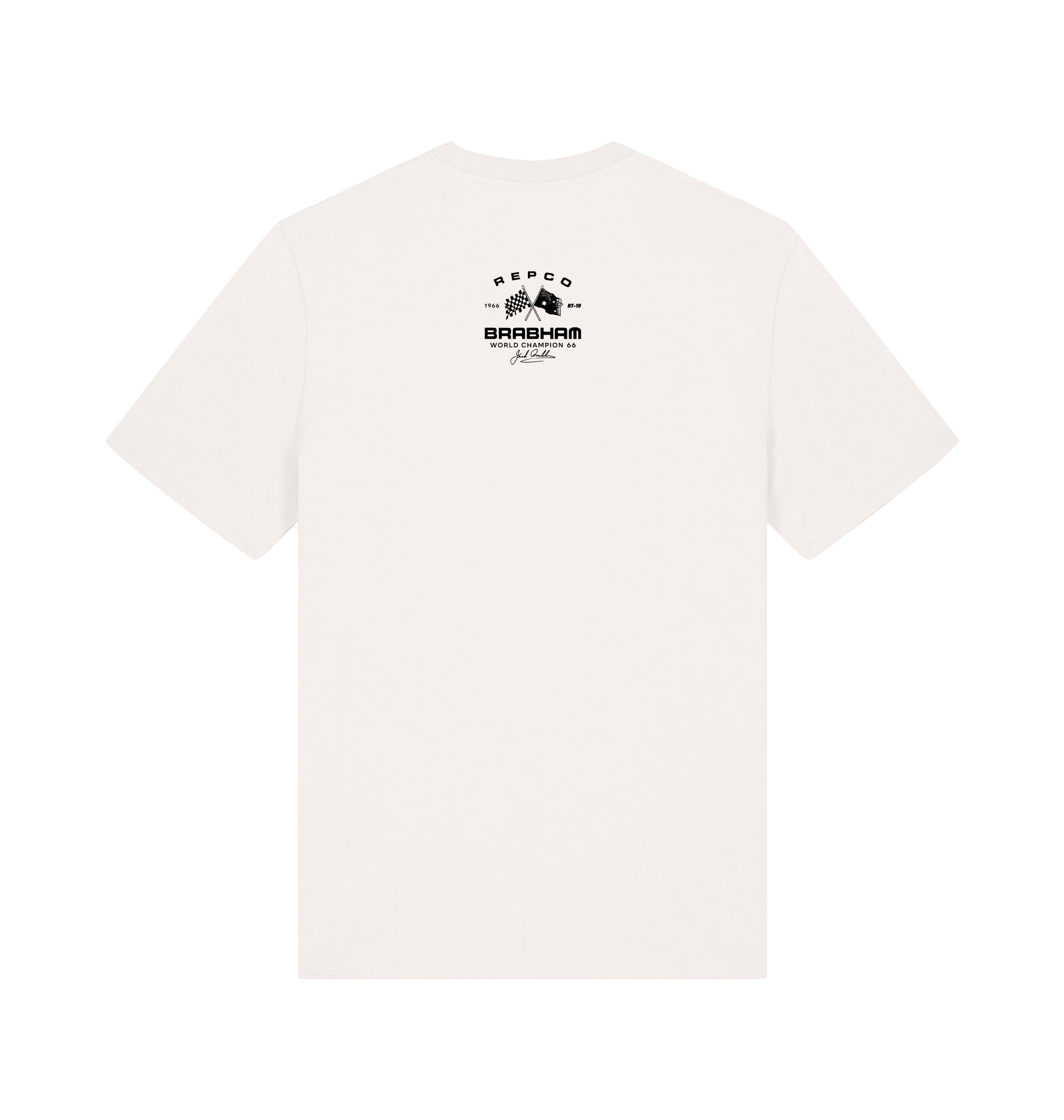 Off White Printed T-shirt Back