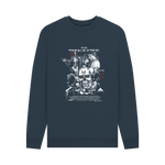 Navy Blue Printed Sweater