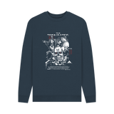 Navy Blue Printed Sweater