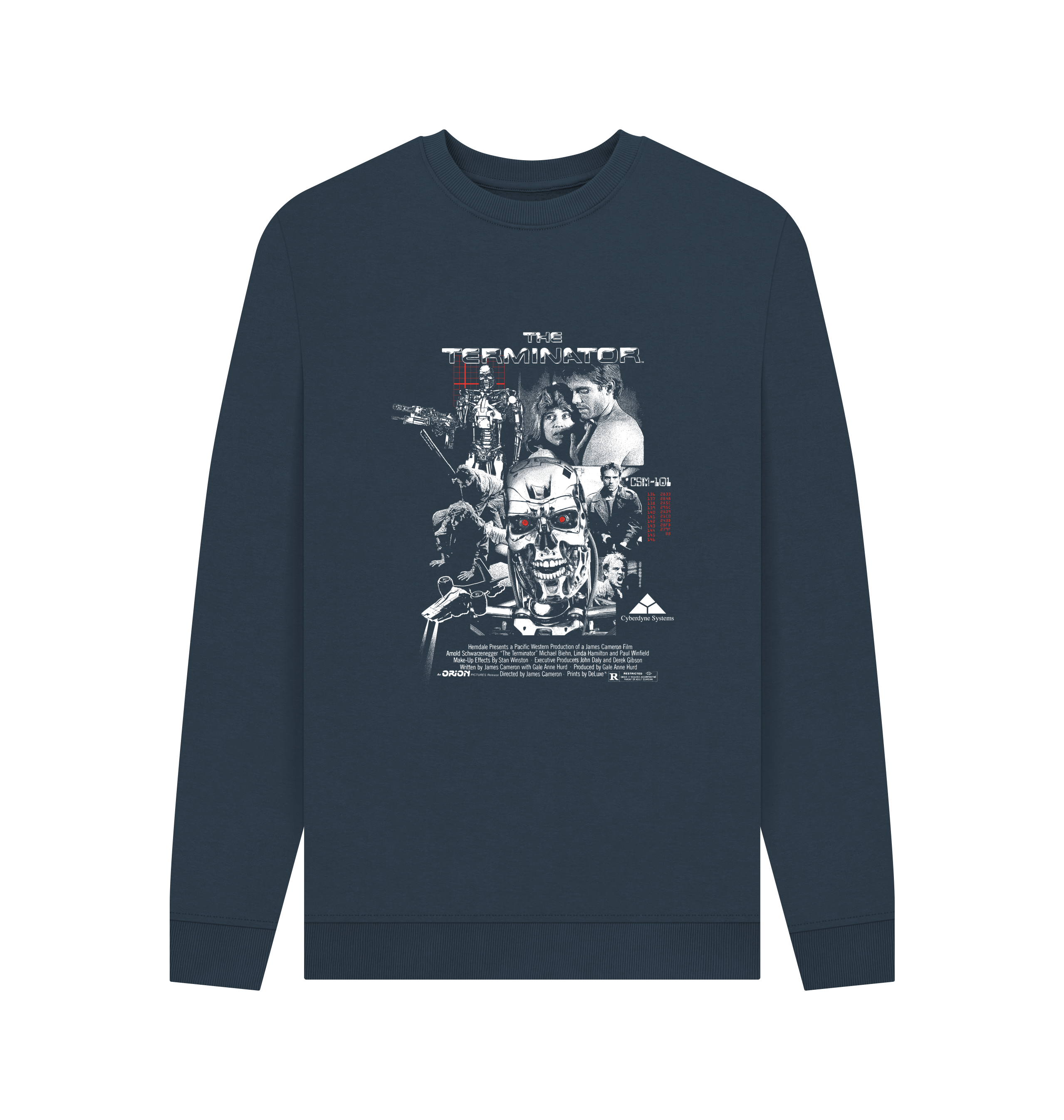 Navy Blue Printed Sweater