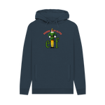 Navy Printed Hoody Front