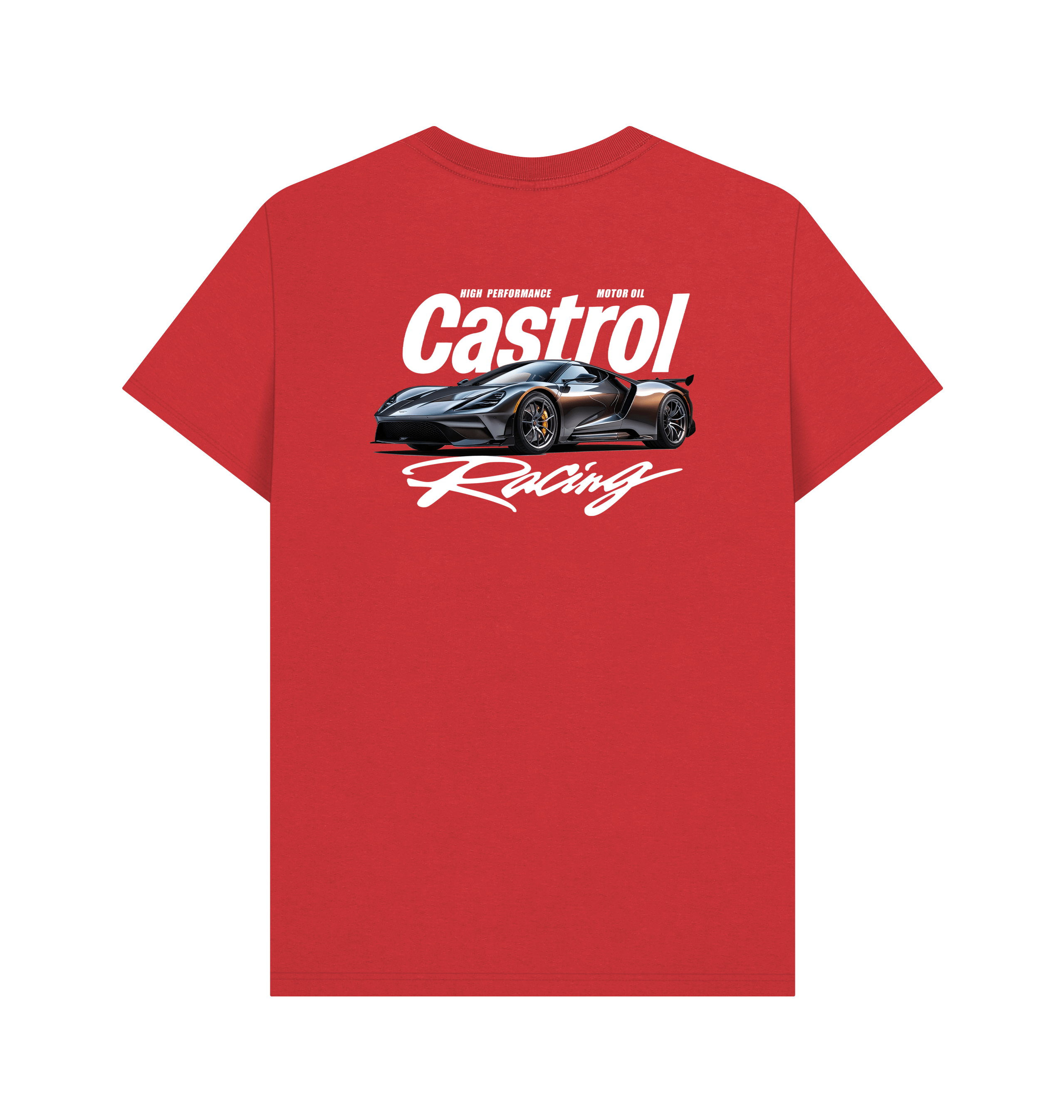 Red Printed T-shirt Back