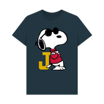 Denim Blue Printed T-shirt Front