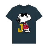 Denim Blue Printed T-shirt Front