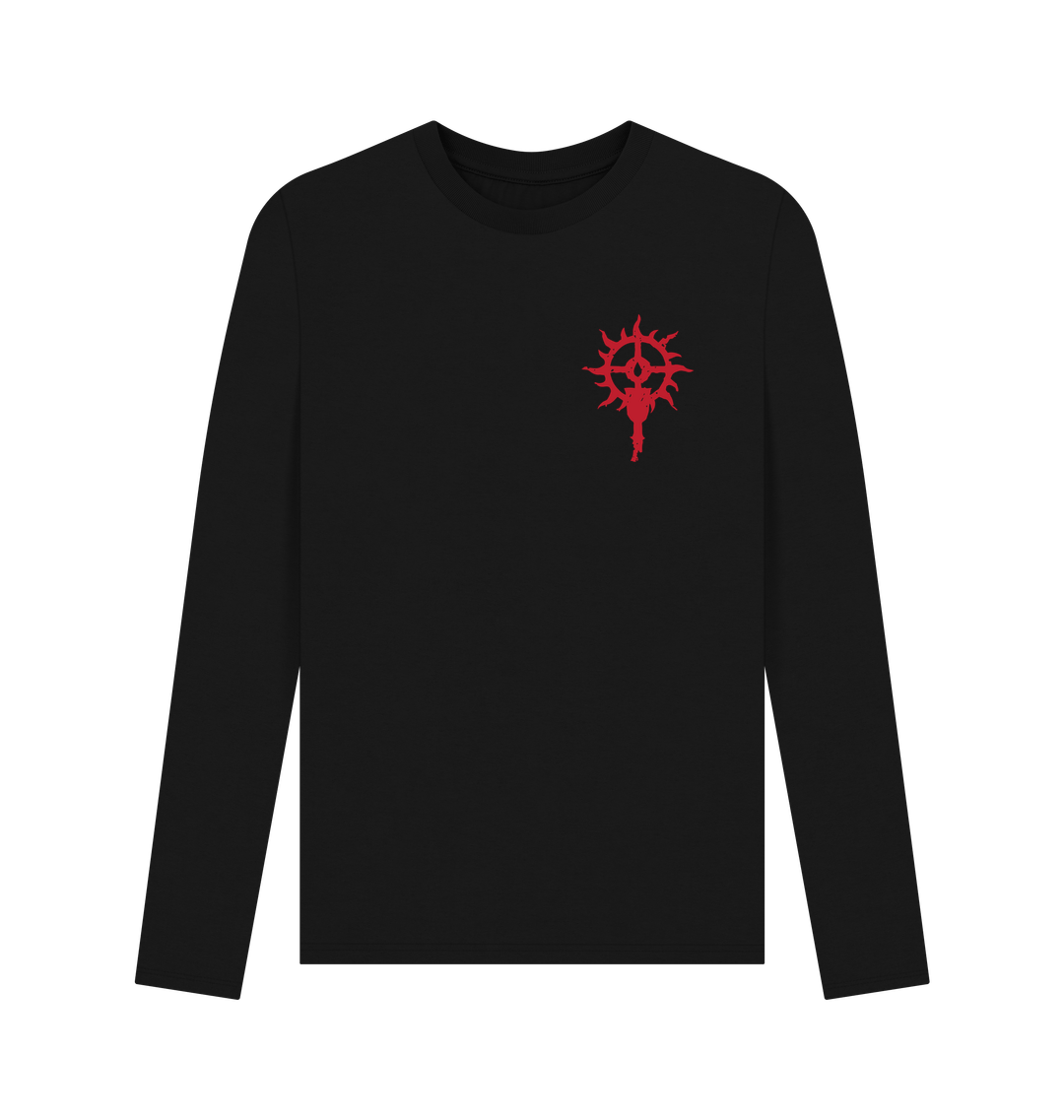 Black Printed Long Sleeve T Shirt