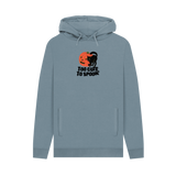 Stone Blue Printed Hoody Front