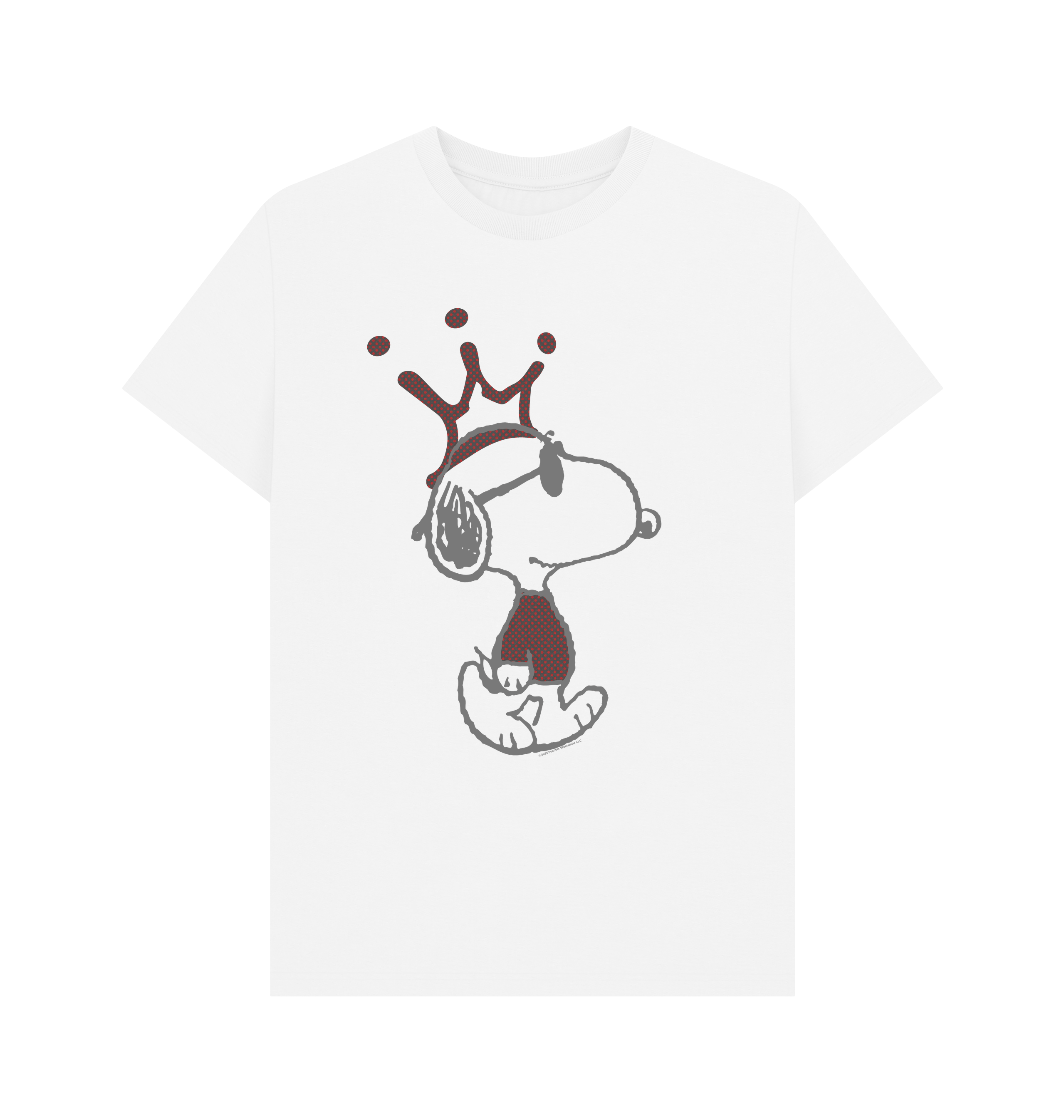 White Printed T-shirt Front