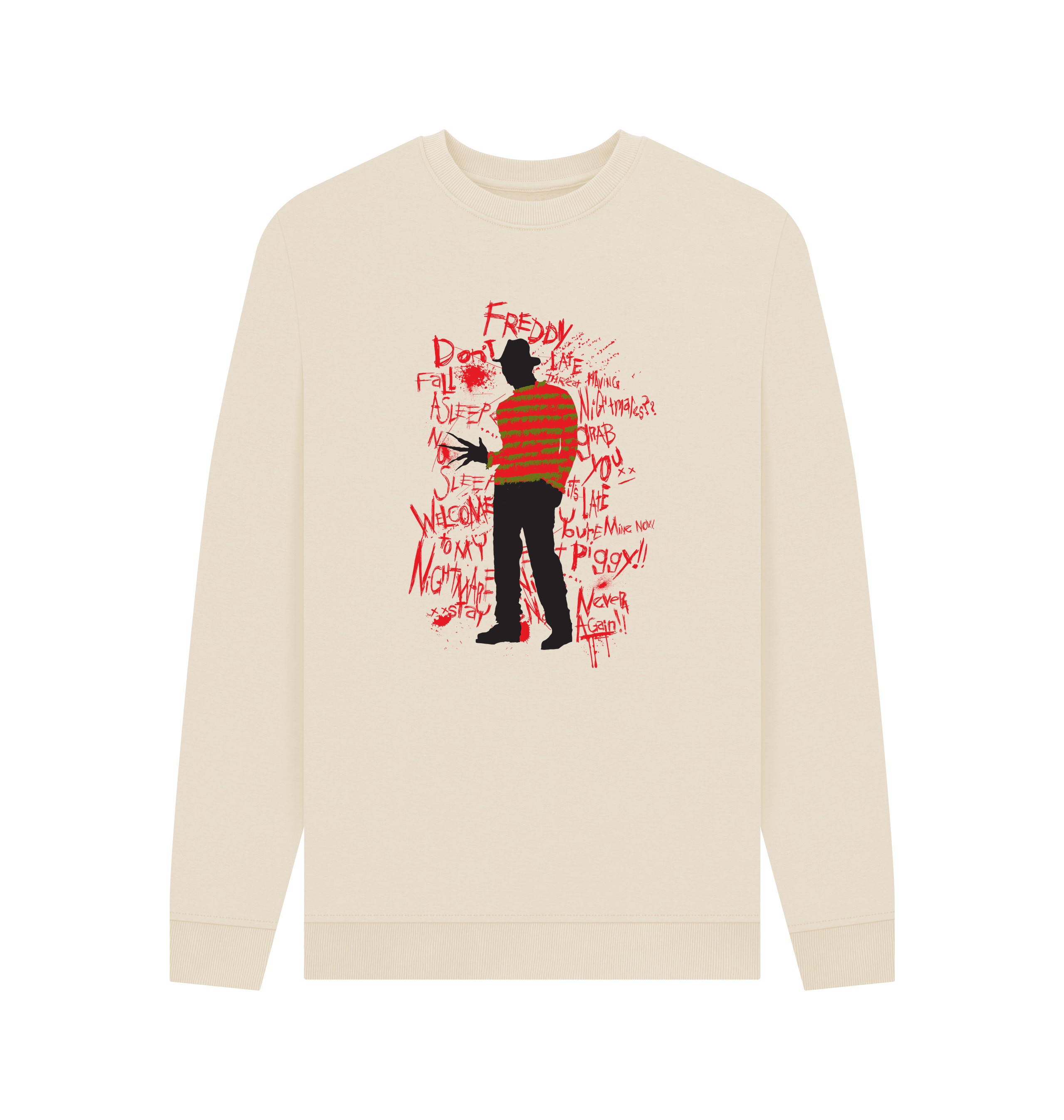 Oat Printed Sweater Front