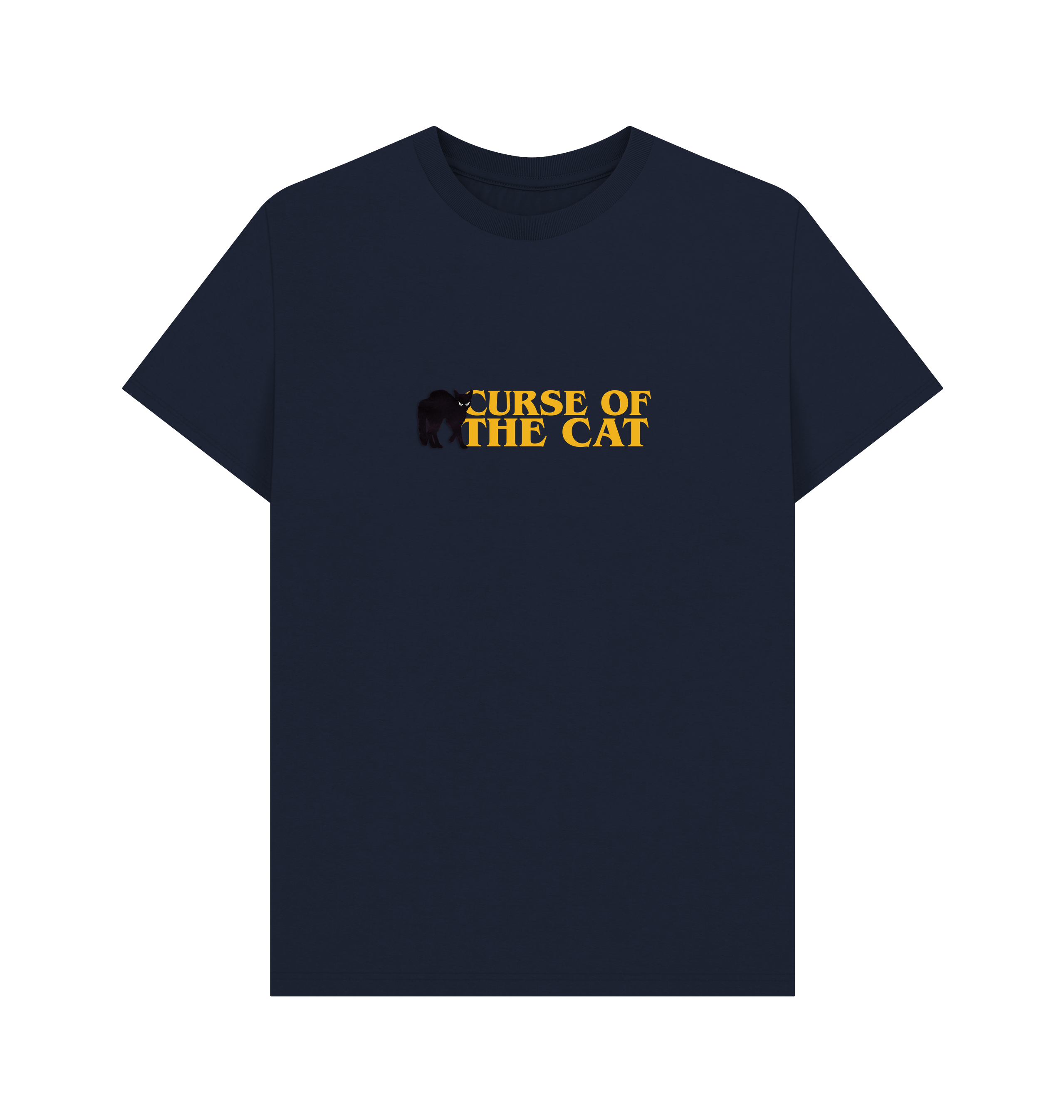 Navy Blue Printed T-shirt Front