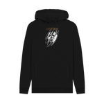 Black Printed Hoody Front