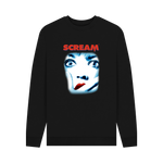 Black Printed Sweater Front