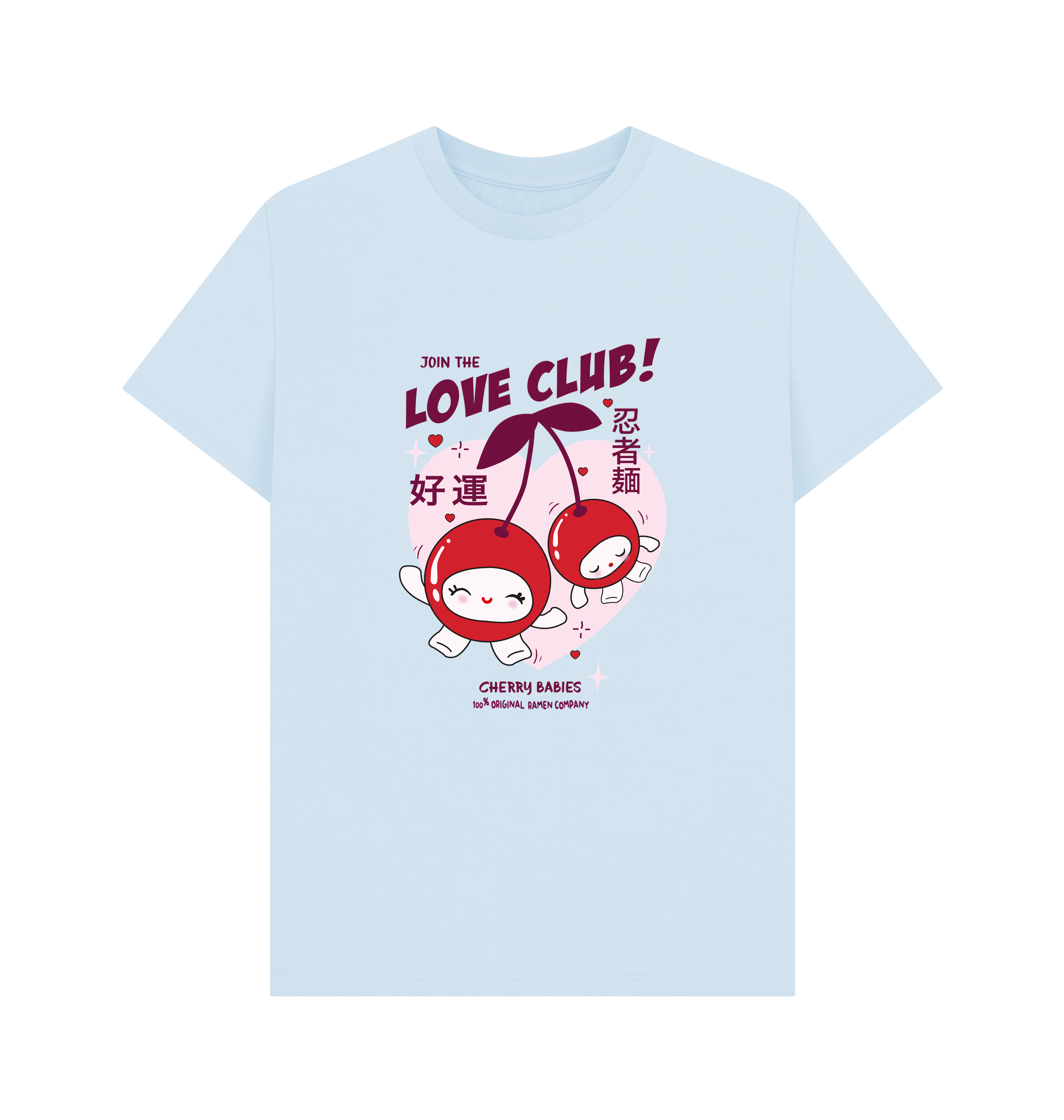 Sky Blue Printed T-shirt