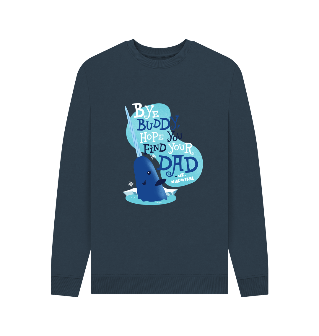 Navy Blue Printed Sweater
