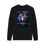 Black Printed Sweater Front